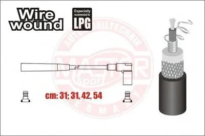 Комплект проводов зажигания MASTER-SPORT купить