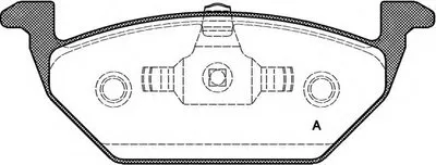 Комплект тормозных колодок, дисковый тормоз ADVANCE OPEN PARTS купить