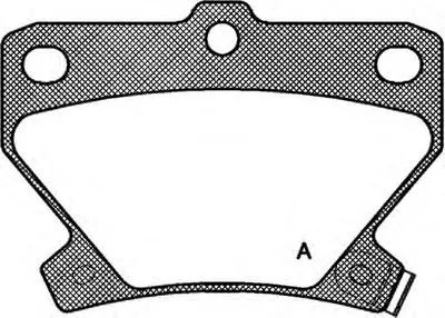 Комплект тормозных колодок, дисковый тормоз ADVANCE OPEN PARTS купить