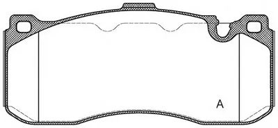 Комплект тормозных колодок, дисковый тормоз ADVANCE OPEN PARTS купить
