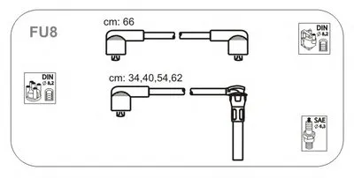 Комплект проводов зажигания JANMOR купить