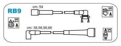 Комплект проводов зажигания JANMOR купить