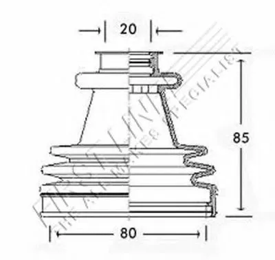 Пыльник, приводной вал FIRST LINE купить