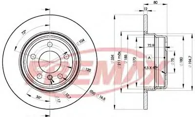Тормозной диск Premium Black Carbon + FREMAX купить