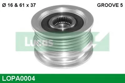 Механизм свободного хода генератора LUCAS ENGINE DRIVE купить