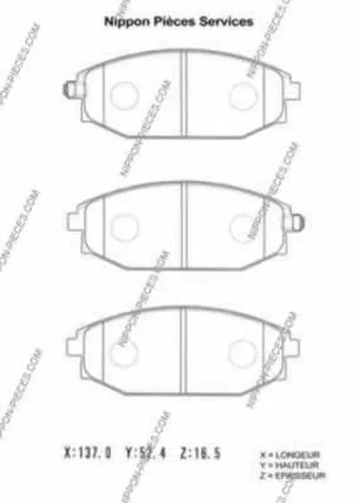 Комплект тормозных колодок, дисковый тормоз NPS купить