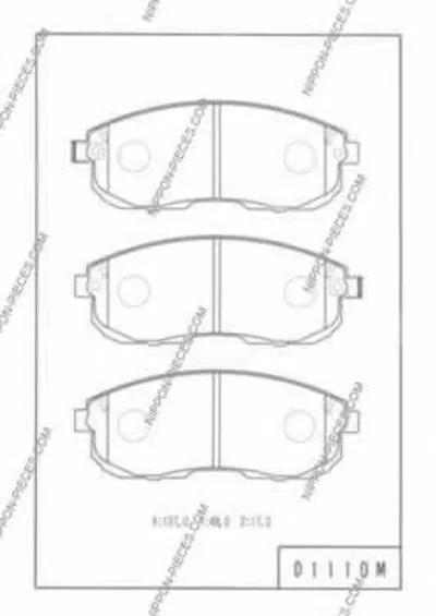 Комплект тормозных колодок, дисковый тормоз NPS купить