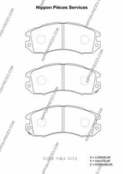 Комплект тормозных колодок, дисковый тормоз NPS купить
