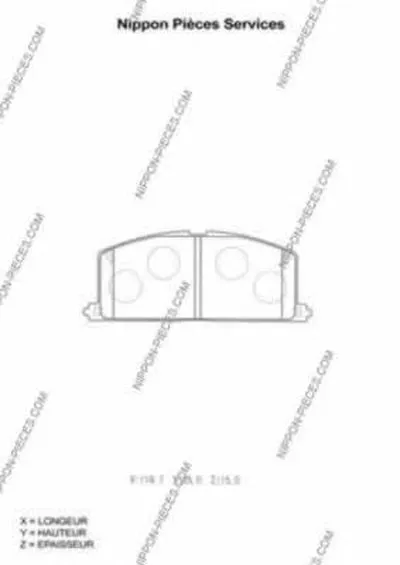 Комплект тормозных колодок, дисковый тормоз NPS купить