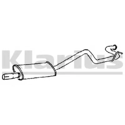 Глушитель выхлопных газов конечный KLARIUS купить