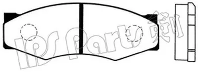 Комплект тормозных колодок, дисковый тормоз IPS Parts IPS Parts купить