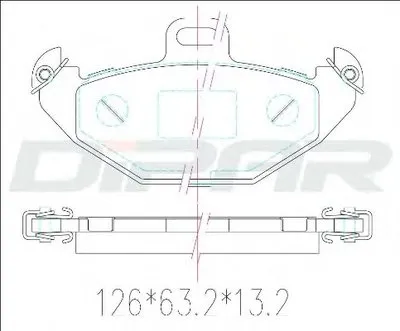 Комплект тормозных колодок, дисковый тормоз DITAS купить