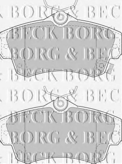 Комплект тормозных колодок, дисковый тормоз BORG & BECK купить