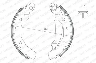 Комплект тормозных колодок WEEN купить