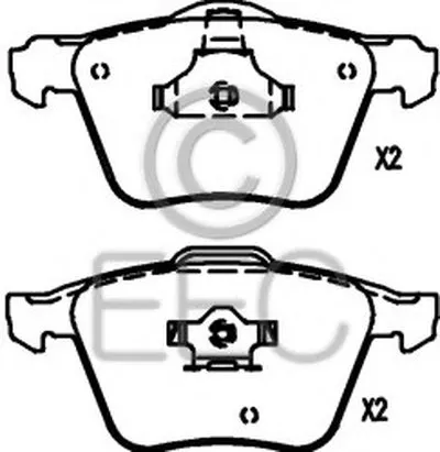 Комплект тормозных колодок, дисковый тормоз EEC купить