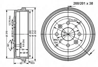 Тормозной барабан VEMA купить