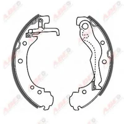 Комплект тормозных колодок ABE купить