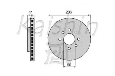 Тормозной диск KAISHIN купить