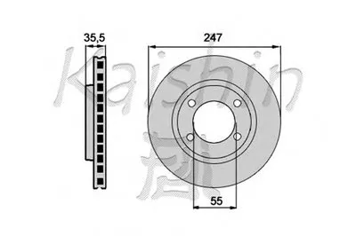 Тормозной диск KAISHIN купить