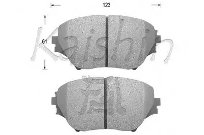 Комплект тормозных колодок, дисковый тормоз KAISHIN купить