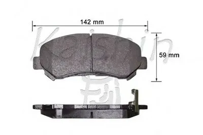 Комплект тормозных колодок, дисковый тормоз KAISHIN купить