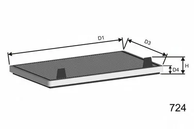 Фильтр, воздух во внутренном пространстве MISFAT MISFAT купить