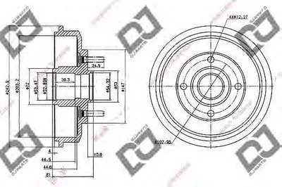 Тормозной барабан DJ PARTS купить