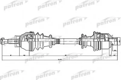 Приводной вал PATRON купить