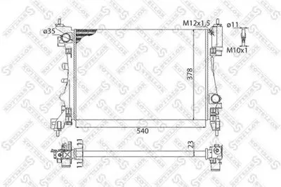 Радиатор, охлаждение двигателя STELLOX купить