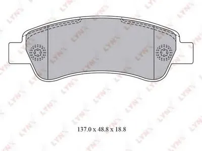 Комплект тормозных колодок, дисковый тормоз LYNXauto купить