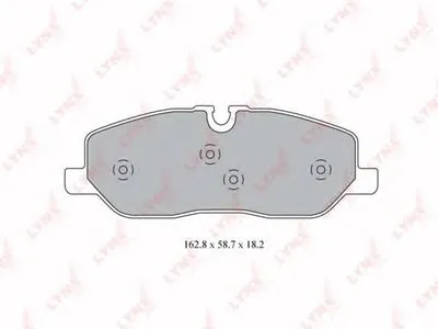 Комплект тормозных колодок, дисковый тормоз LYNXauto купить