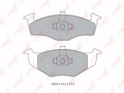 Комплект тормозных колодок, дисковый тормоз LYNXauto купить