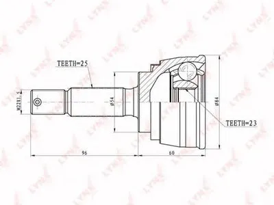Шарнирный комплект, приводной вал LYNXauto купить