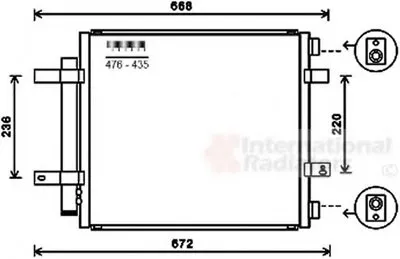 Конденсатор, кондиционер VAN WEZEL купить
