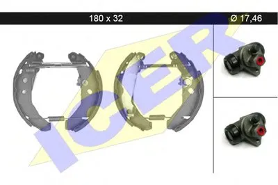 Комплект тормозных колодок ICER купить
