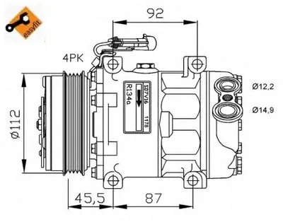 Компрессор, кондиционер EASY FIT NRF купить