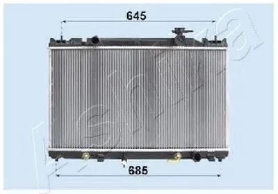Радиатор, охлаждение двигателя ASHIKA купить