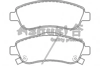 Комплект тормозных колодок, дисковый тормоз ASHUKI купить