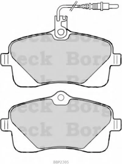 Комплект тормозных колодок, дисковый тормоз BORG & BECK купить