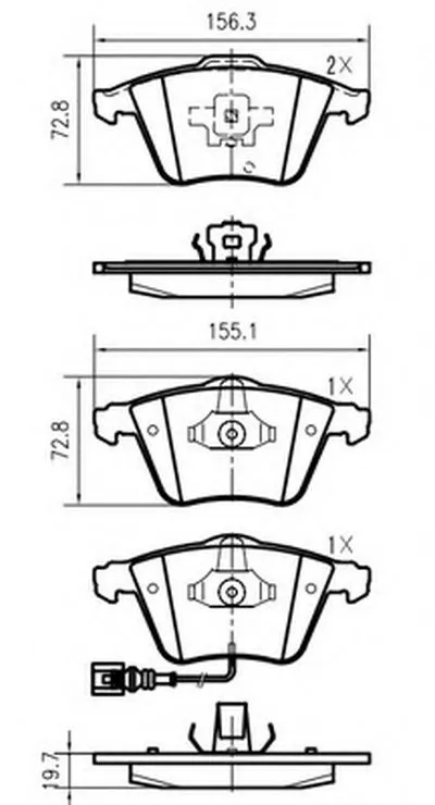 Комплект тормозных колодок, дисковый тормоз VEMA купить