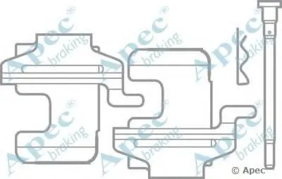 Комплектующие, тормозные колодки APEC braking купить