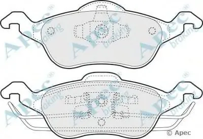 Комплект тормозных колодок, дисковый тормоз APEC braking купить