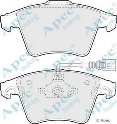 Комплект тормозных колодок, дисковый тормоз APEC braking купить