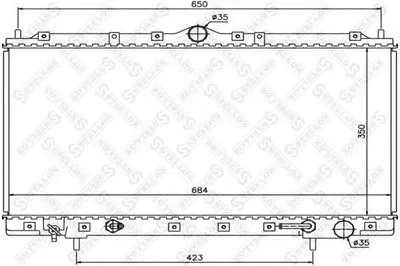 Радиатор, охлаждение двигателя STELLOX купить