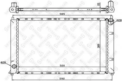 Радиатор, охлаждение двигателя STELLOX купить
