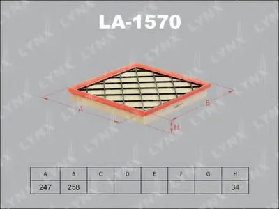 Воздушный фильтр LYNXauto купить