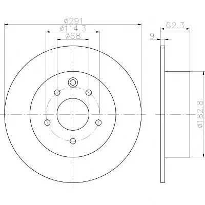 Тормозной диск PRO HELLA PAGID купить