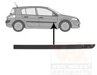 Облицовка / защитная накладка, дверь VAN WEZEL купить