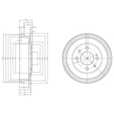 Тормозной барабан DELPHI купить