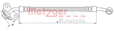 Тормозной шланг METZGER купить